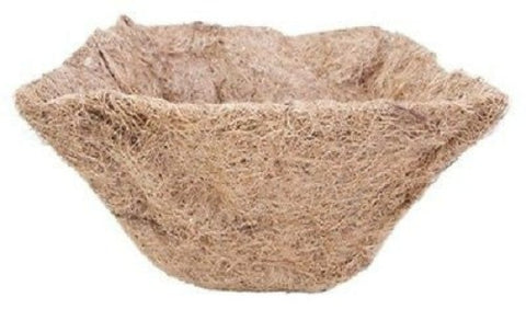Panacea 84168 14"Square Coco Fiber Hanging Basket Planter Formed Liners - Quantity of 4