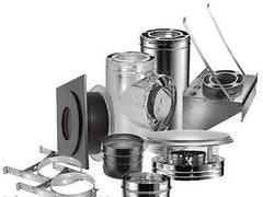 M&G DuraVent 6DP-KTTW DuraPlus 6" Thru The Wall Chimney Stove Pipe Kit