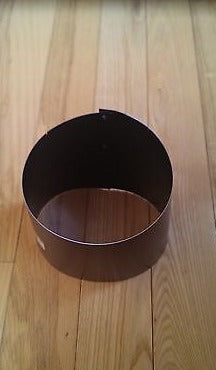 Imperial Mfg # BM0039 7" x 6" 24 Gauge Black Oval To Round Stove Pipe Adapter