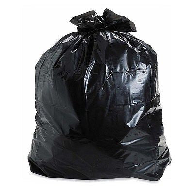 Berry Plastic 742247 100 Count 60 Gallon 1.7 Mil Black Trash Garbage Bags Liners