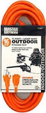 12 Master Electrician 02307ME 25' ft 16/3 Orange Indoor Outdoor Extension Cords