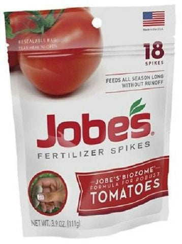 Jobe's 06005 18 Pack 6-18-6 Tomato Fertilizer / Food Spikes - Quantity of 20