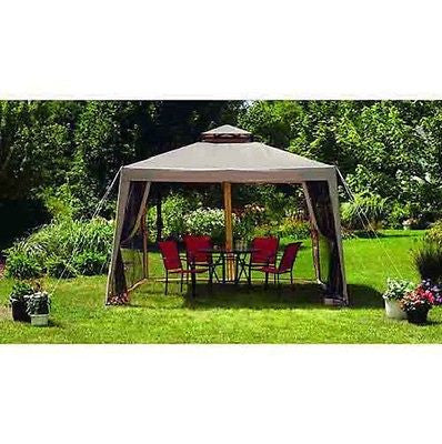 Sunjoy A101000600 Weist Gazebo With Canopy & Netting 10 x 10 Foot - Quantity of 1