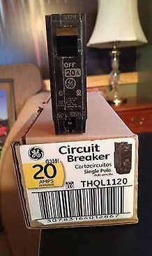 GE THQL1120 20A 20 Amp Single Pole Circuit Breakers - Quantity of 50