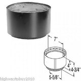 M&G Duravent 6DVL-AD 6"  Black DVL Chimney Pipe Appliance Flue Adapter