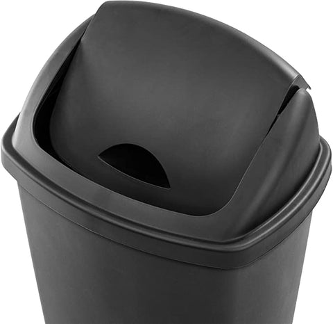 Sterilite 10889004 13.2 Gallon Swing Top Wastebasket / Garbage Can - Quantity of 4