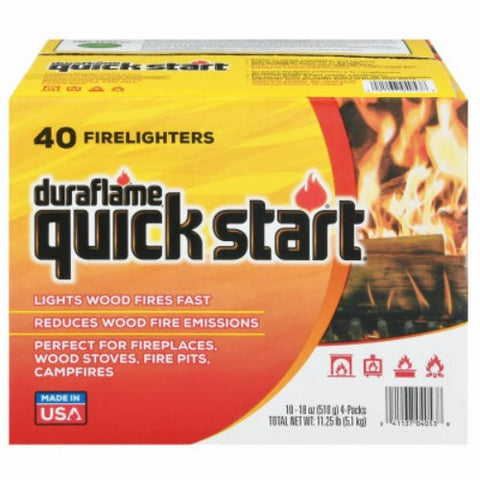 Duraflame 04053 40-Pack of Quick Start Firelighter Starter - Quantity of 1
