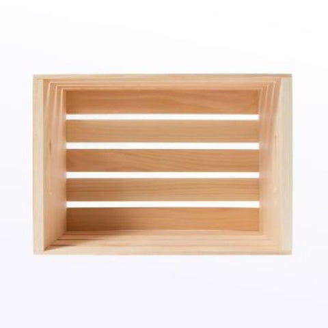 Houseworks 67140 18"L x 12.5" x 9.5"H Large Pallet Wood Crate - Quantity of 1