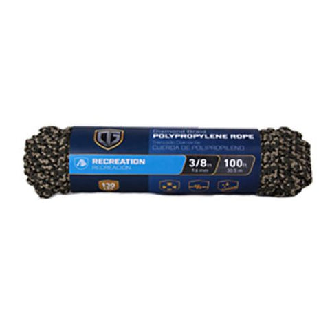 Tru-Guard 642851 Roll Of 3/8" x 100' Foot Camouflage Polypropylene Rope - Quantity of 1
