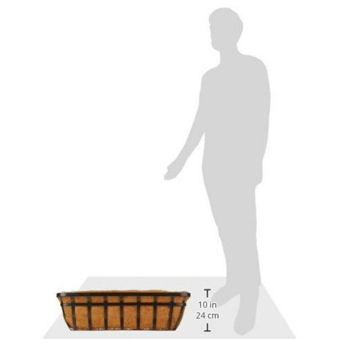 Panacea 88557GT 30 Inch Flat Iron Window Planter Trough Basket - Quantity of 1