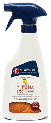 Guardsman 461300 Furniture Cleaner & Polish Wax-Free Lemon Scent 16 Oz - Quantity of 12