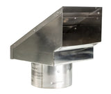 Duravent 4PVL-HSCR 4" Square Pellet Stove Vent Horizontal Termination Cap - Quantity of 1