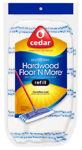 O'Cedar 151198 Hardwood Floor & More Wet or Dry Washable Mop Refill Bonnets - Quantity of 4