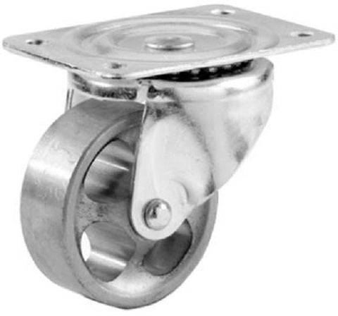Richelieu America F25028 2" Inch Steel Wheel Swivel Plate Casters - Quantity of 8