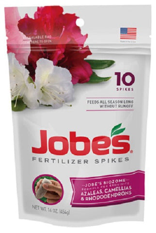 Jobe's 04101 10-Pack Azalea, Camellia, Rhododendron Fertilizer Spikes - Quantity of 2