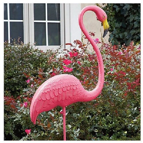 Union 62565 Realmingo 52" Original Featherstone Pink Plastic Lawn Flamingo - Quantity of 6