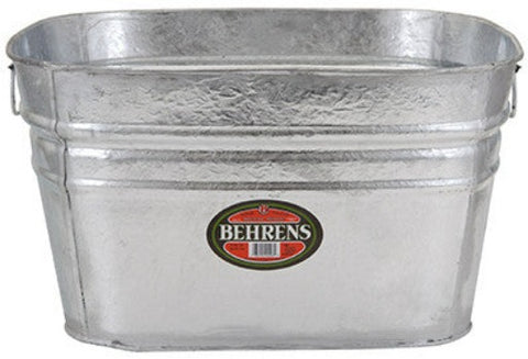 Behrens 62 15.5 Gallon Galvanized Steel Square Pet & Stock Tub - Quantity of 1