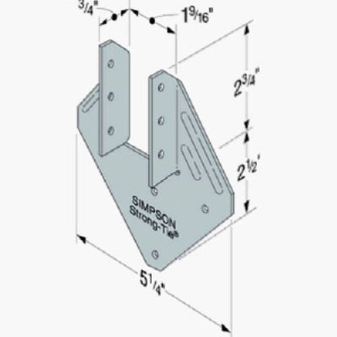 Simpson Strong H1 G90 Hurricane Tie Strap Lumber Connectors - Quantity of 200