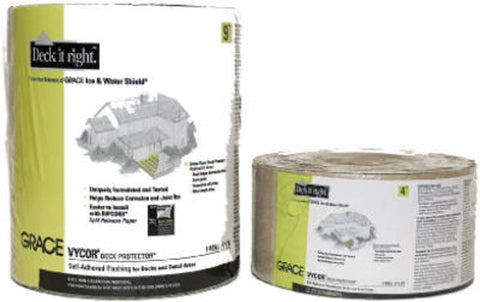 Grace 45639 4" x 75' Vycor Deck Protector - Quantity of 6 rolls