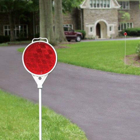 Hillman 840070 36" Tall Red Driveway Marking Reflectors - Quantity of 48