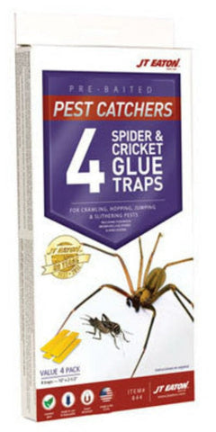 JT Eaton 844 4 Pack Of Spider & Cricket Insect Glue Traps - Quantity of 6