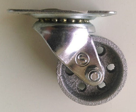 Richelieu America F25028 2" Inch Steel Wheel Swivel Plate Casters - Quantity of 8