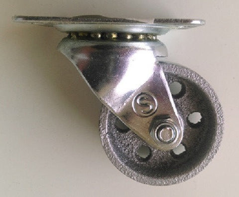 Richelieu America F25028 2" Inch Steel Wheel Swivel Plate Casters - Quantity of 4