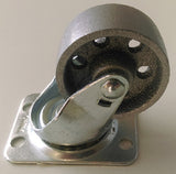 Richelieu America F25028 2" Inch Steel Wheel Swivel Plate Casters - Quantity of 4