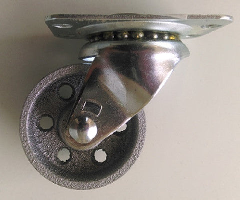Richelieu America F25028 2" Inch Steel Wheel Swivel Plate Casters - Quantity of 8
