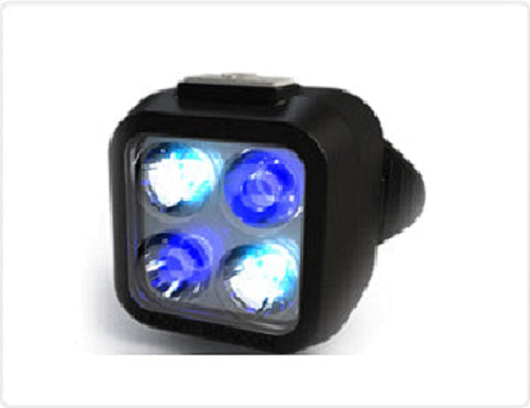 Rescue Leaders WBLBRA-12 WHITE & BLUE Body Beacon LED Equipped Black Leather Brass Belt Keeper First Responder Light Gen 2 - Quantity of 12