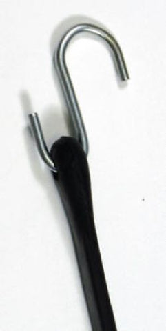 Max MM08 14" Black EPDM Rubber Tarp Bungee Cord Straps - Quantity of 100
