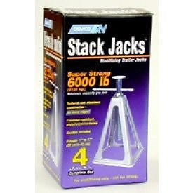Camco 44560 Stack Jack , 4 Pack Aluminum RV / Camper Stabilizer Jacks