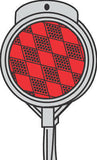 Hillman 840070 36" Tall Red Driveway Marking Reflectors - Quantity of 48