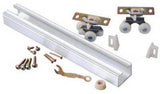 L E Johnson 100721DR 72" HD  Aluminum Single Pocket Door Track Hardware Kit - Quantity of 1