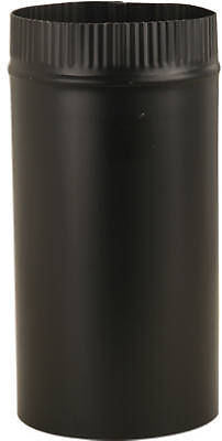 Imperial Mfg BM0220 6" x 48" 24 Gauge Black Metal Stove / Chimney Pipe - Quantity of 10