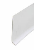M D Bldg. 93203 4" x 20' White Vinyl Self Stick Wall Base Cove Moulding - Quantity of 1