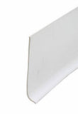 M D Bldg. 93203 4" x 20' White Vinyl Self Stick Wall Base Cove Moulding - Quantity of 4