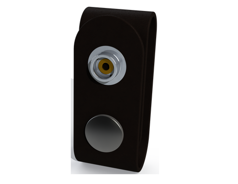 Rescue Leaders AWLSIL-6 AMBER & WHITE Body Beacon LED Equipped Black Leather Silver Belt Keeper First Responder Light Gen 2 - Quantity of 6