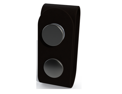 Rescue Leaders AWLSIL-6 AMBER & WHITE Body Beacon LED Equipped Black Leather Silver Belt Keeper First Responder Light Gen 2 - Quantity of 6