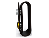 Rescue Leaders WWLBRA-2 WHITE & WHITE Body Beacon LED Equipped Black Leather Brass Belt Keeper First Responder Lights Gen 2 - Quantity of 2