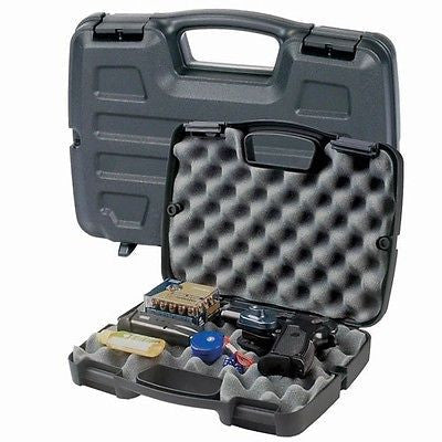 Plano 10-10137 Rugged Black Single Scoped Handgun Pistol Case With Foam Liner - Quantity of 6