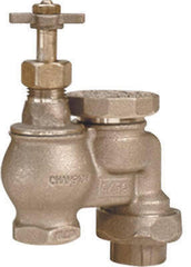 Champion Irrigation 466-075Y 3/4" Manual Control Brass Anti-Siphon Valve w Union - Quantity of 1