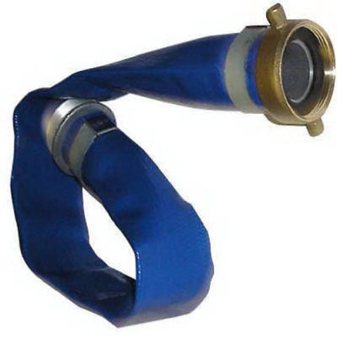 Abbot HA3853003 2"x 50' Blue PVC Flexible Flat Water Pump Discharge Hose