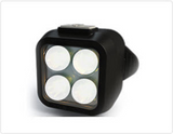 Rescue Leaders WWLBRA-2 WHITE & WHITE Body Beacon LED Equipped Black Leather Brass Belt Keeper First Responder Lights Gen 2 - Quantity of 2
