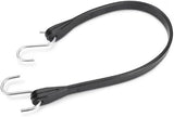 Max MM10 24" Black EPDM Rubber Tarp Bungee Cord Straps - Quantity of 100