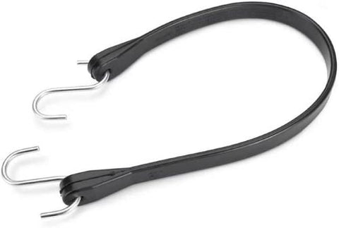 Max MM08 14" Black EPDM Rubber Tarp Bungee Cord Straps - Quantity of 100