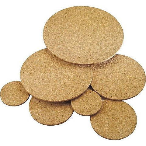(10) ea Woodstream CM4 4" Round Cork Floor / Pot Protector Mats