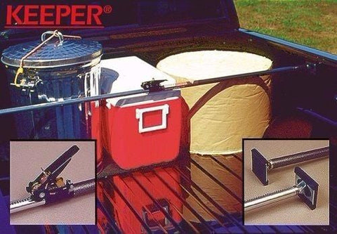 Keeper 05059 40" x 70" Adjustable Ratcheting Cargo Bar with No Mar Rubber Pad - Quantity of 4