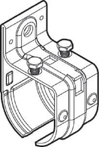 (2) ea Stanley N100-007 DP5421BC Single Round Barn Door Rail Splice Brackets