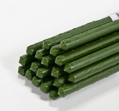 Panacea 84186 6 ft (72 Inches) Heavy Duty Green Coated Metal Plant Sturdy Stakes - Quantity of 25